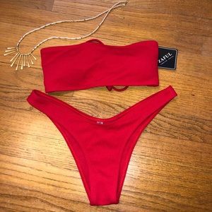 *NWT* ZAFUL Red Bikini ~ Size L